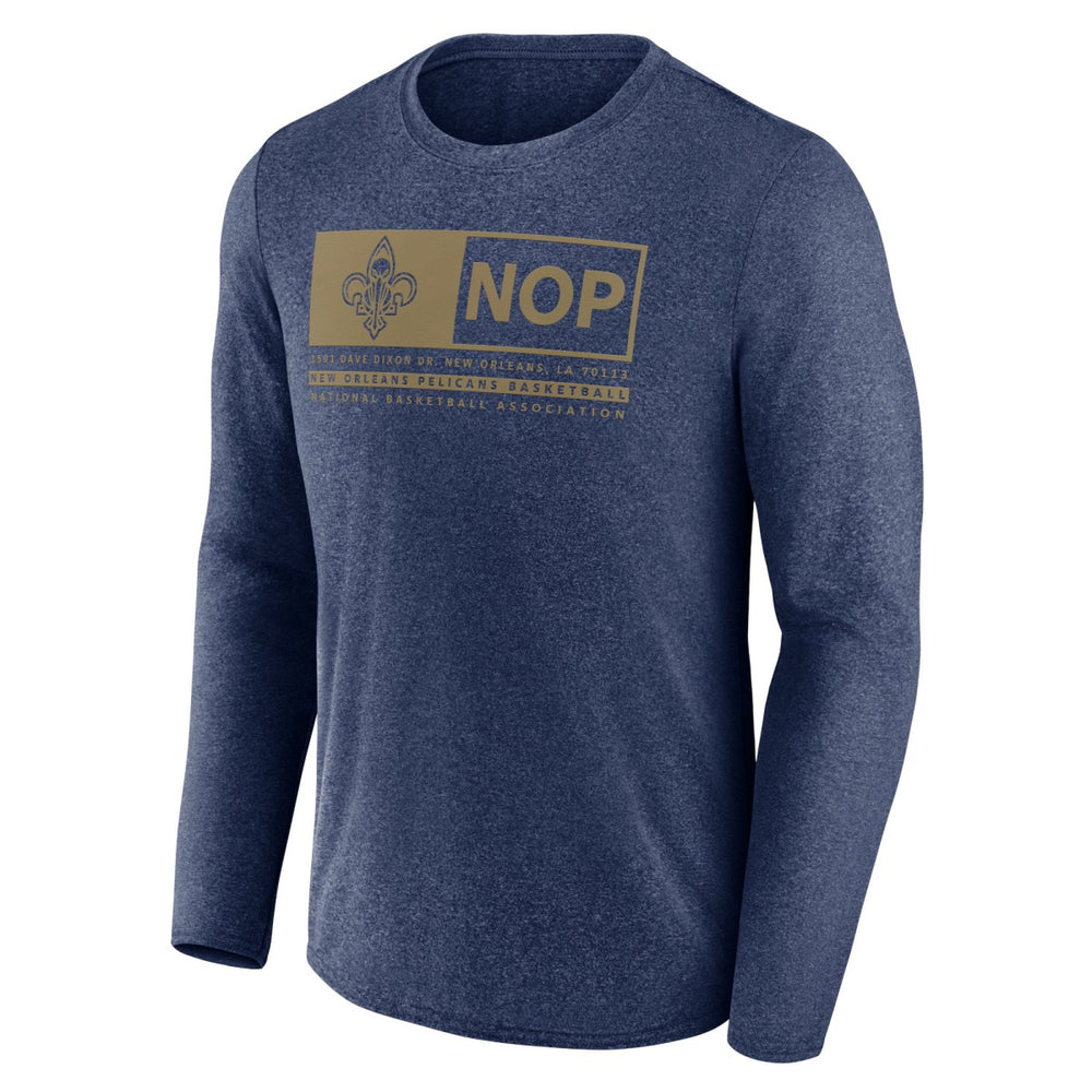 New Orleans Pelicans Three-Point Play T-Shirt Heather Navy - NBA