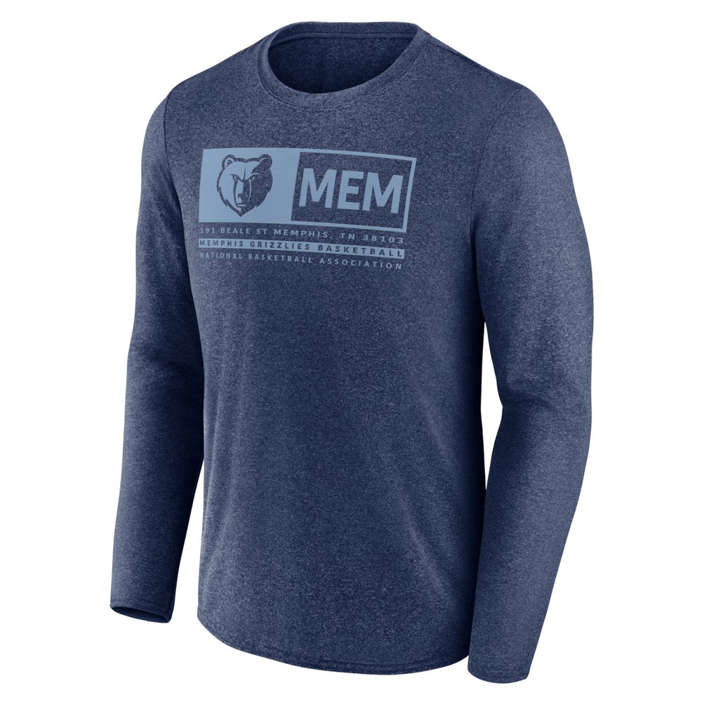 Memphis Grizzlies Three-Point Play T-Shirt Heather Navy - NBA