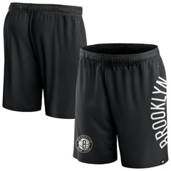 Brooklyn Nets Post Up Mesh Shorts Black - NBA
