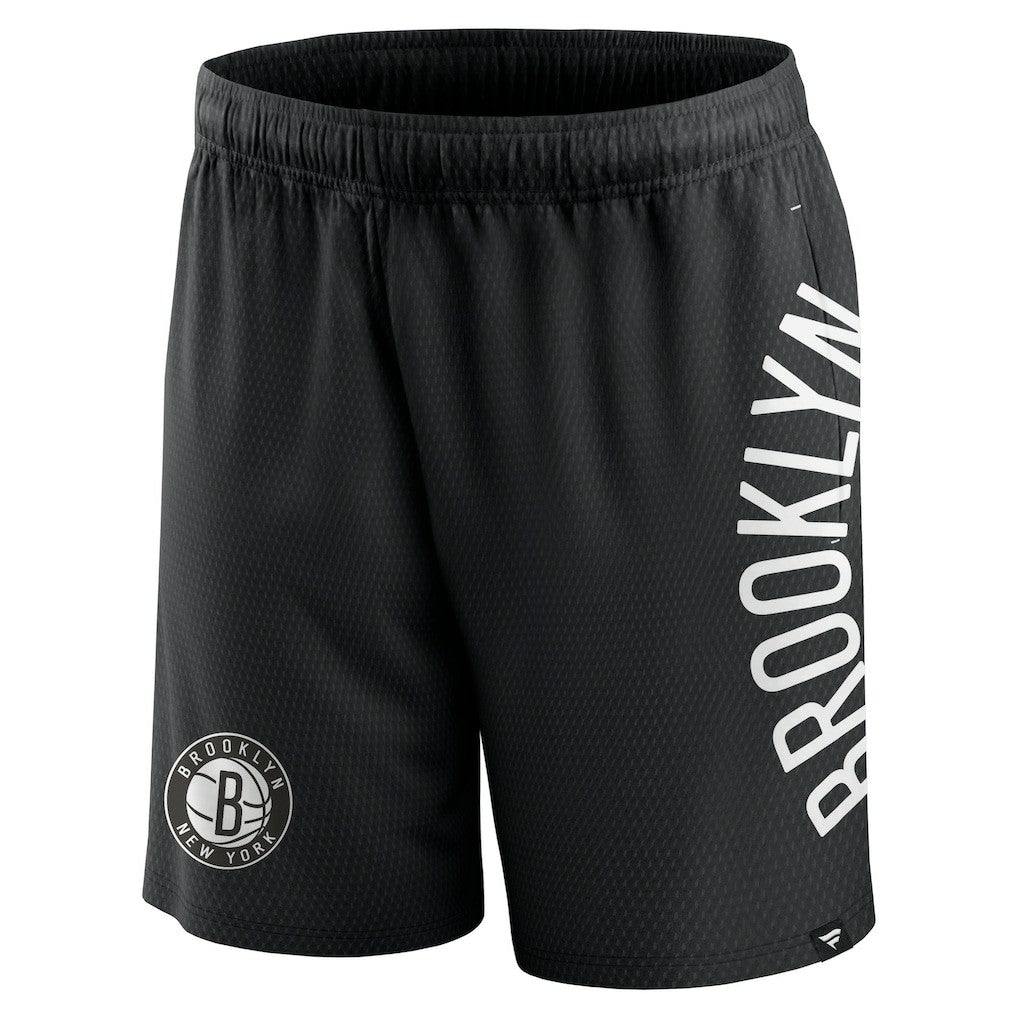 Brooklyn Nets Post Up Mesh Shorts Black - NBA