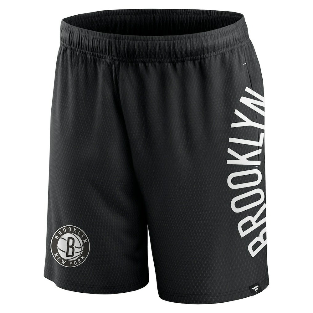 Brooklyn Nets Post Up Mesh Shorts Black - NBA