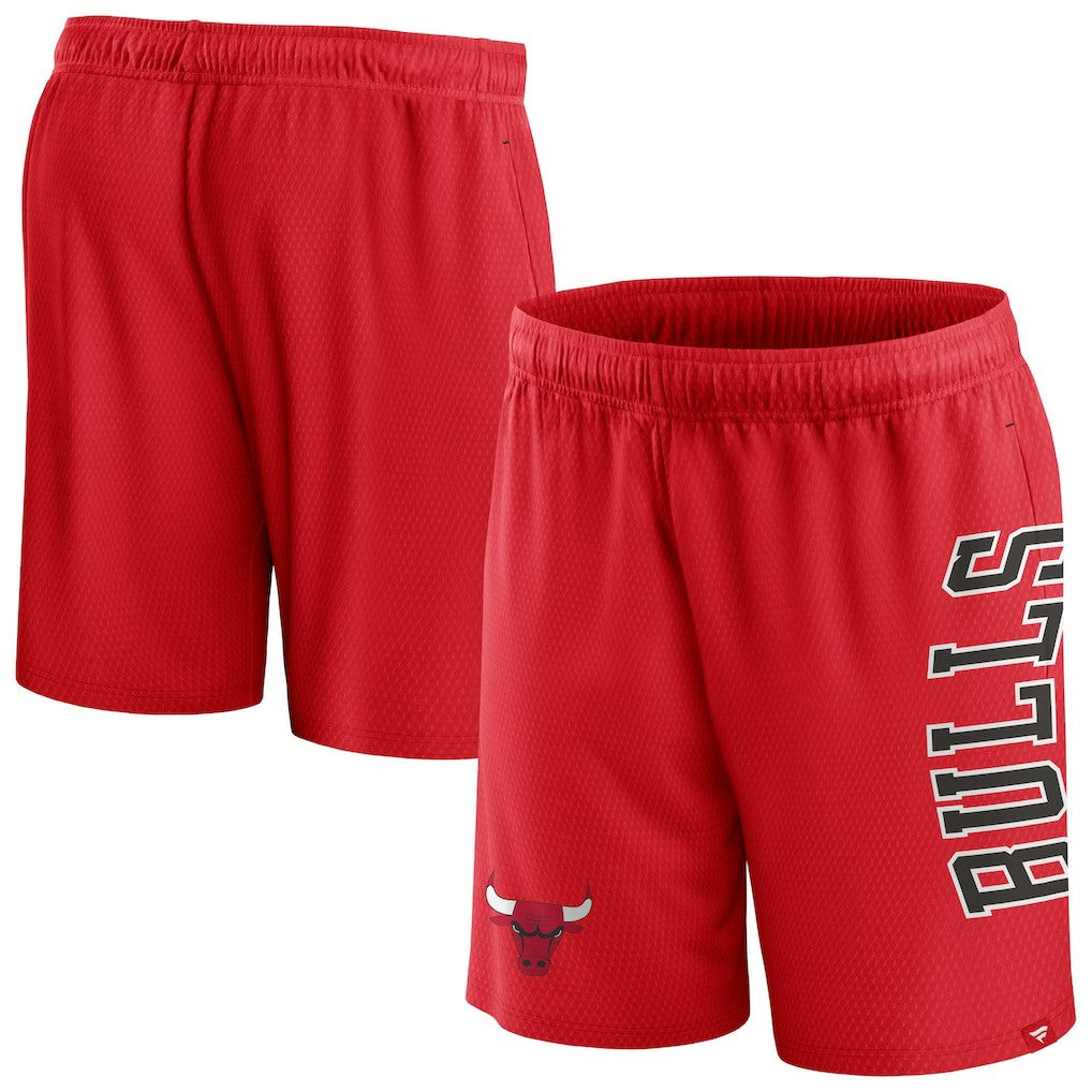 Chicago Bulls Post Up Mesh Shorts Red - NBA