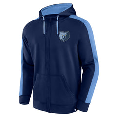 Memphis Grizzlies Rainbow Shot Full-Zip Hoodie Navy - NBA