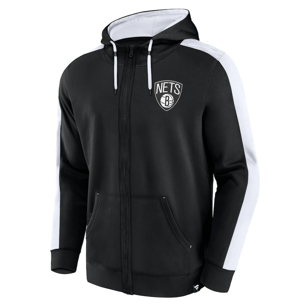 Brooklyn Nets Rainbow Shot Full-Zip Hoodie Black - NBA