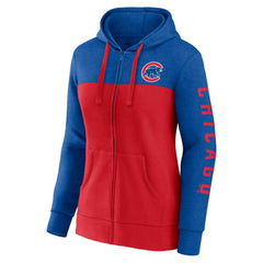 Chicago Cubs Fanatics Women's City Ties Hoodie Full-Zip Sweatshirt - MLB