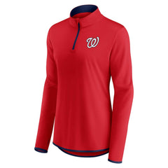 Washington Nationals Fanatics Women's Corner Quarter-Zip Top - MLB