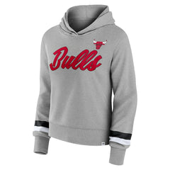 Chicago Bulls Women's Halftime Pullover Hoodie Heather Gray - NBA