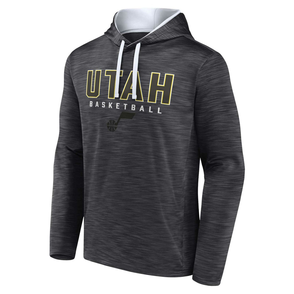 Utah Jazz Fast Break Pullover Hoodie Heather Charcoal - NBA