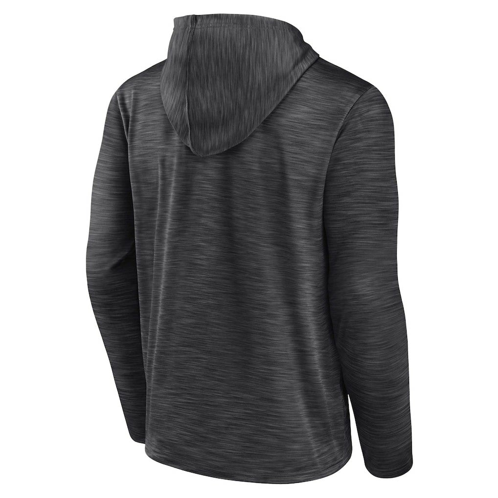 Brooklyn Nets Fast Break Pullover Hoodie Heather Charcoal - NBA