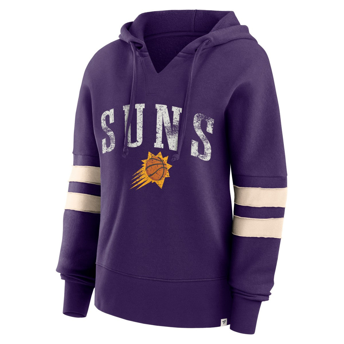 Phoenix Suns Women's Bold Move Dolman V-Neck High Hip Hoodie Purple - NBA