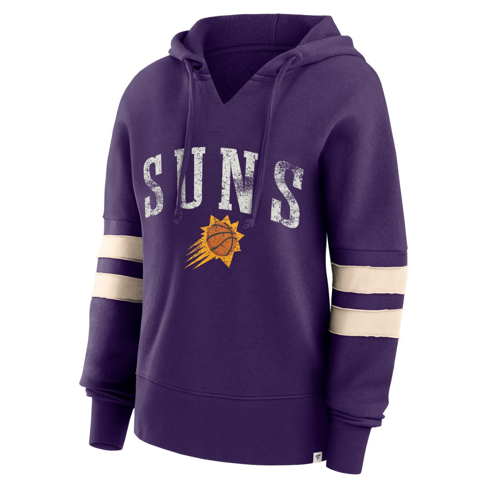 Phoenix Suns Women's Bold Move Dolman V-Neck High Hip Hoodie Purple - NBA
