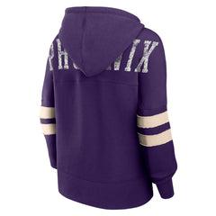 Phoenix Suns Women's Bold Move Dolman V-Neck High Hip Hoodie Purple - NBA