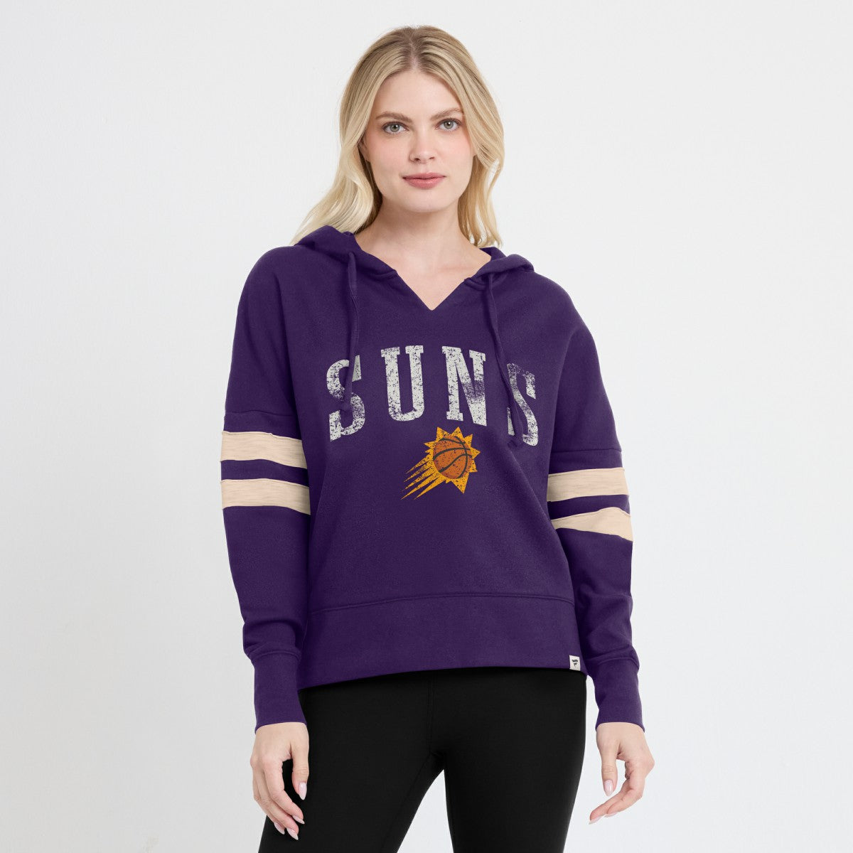 Phoenix Suns Women's Bold Move Dolman V-Neck High Hip Hoodie Purple - NBA