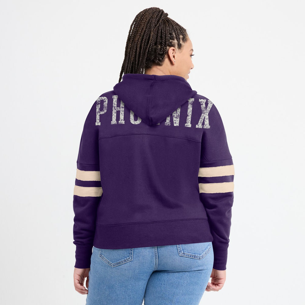 Phoenix Suns Women's Bold Move Dolman V-Neck High Hip Hoodie Purple - NBA