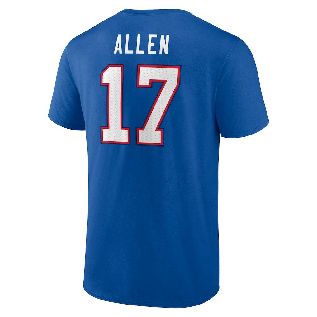 Josh Allen Buffalo Bills Icon Player Name & Number T-Shirt Royal | NFL