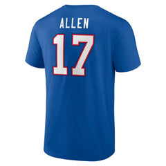 Josh Allen Buffalo Bills Icon Player Name & Number T-Shirt Royal | NFL