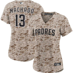 Manny Machado San Diego Padres Nike Women's USMC Alternate Replica Player Jersey - MLB