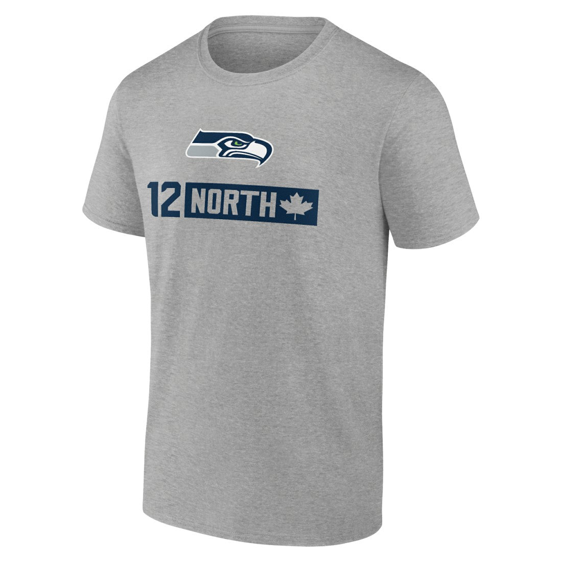 Seattle Seahawks 12 North T-Shirt Heather Gray | NFL