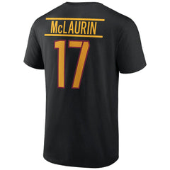 Terry McLaurin Washington Commanders Icon Player Name & Number T-Shirt Black | NFL