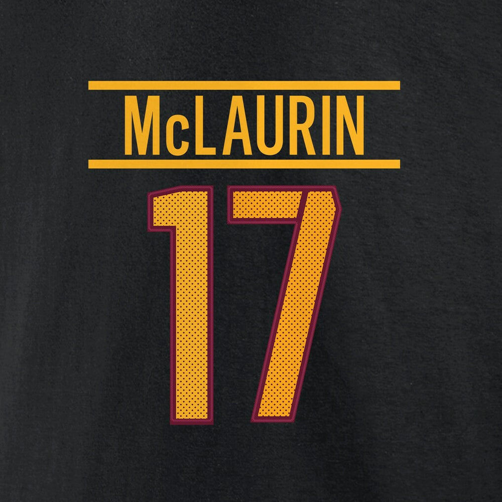Terry McLaurin Washington Commanders Icon Player Name & Number T-Shirt Black | NFL