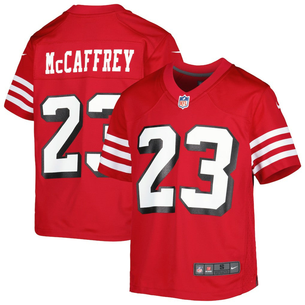 Christian McCaffrey San Francisco 49ers Youth Game Jersey Scarlet | Nike for Sale