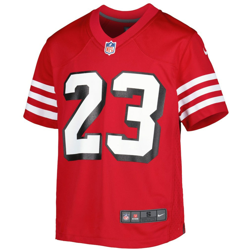 Christian McCaffrey San Francisco 49ers Youth Game Jersey Scarlet | Nike for Sale