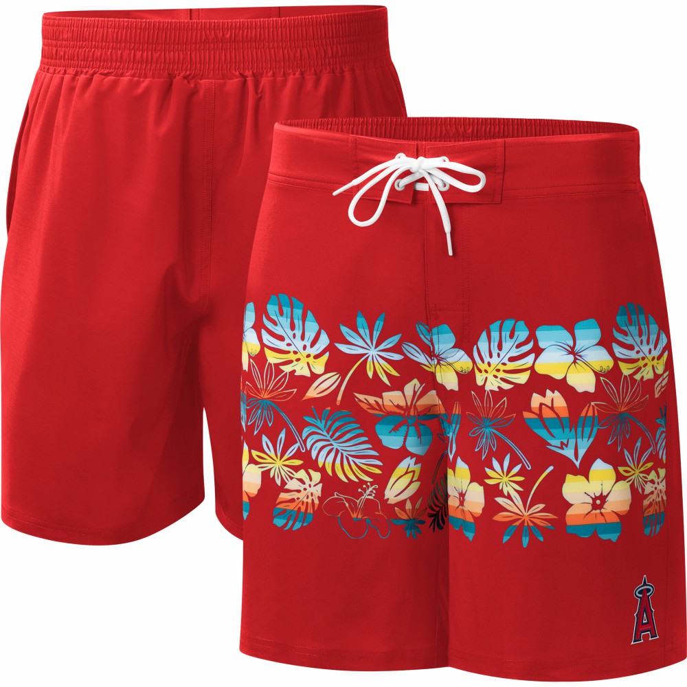 Los Angeles Angels G-III Sports by Carl Banks Breeze Volley Swim Shorts - MLB