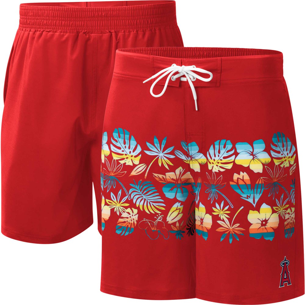 Los Angeles Angels G-III Sports by Carl Banks Breeze Volley Swim Shorts - MLB