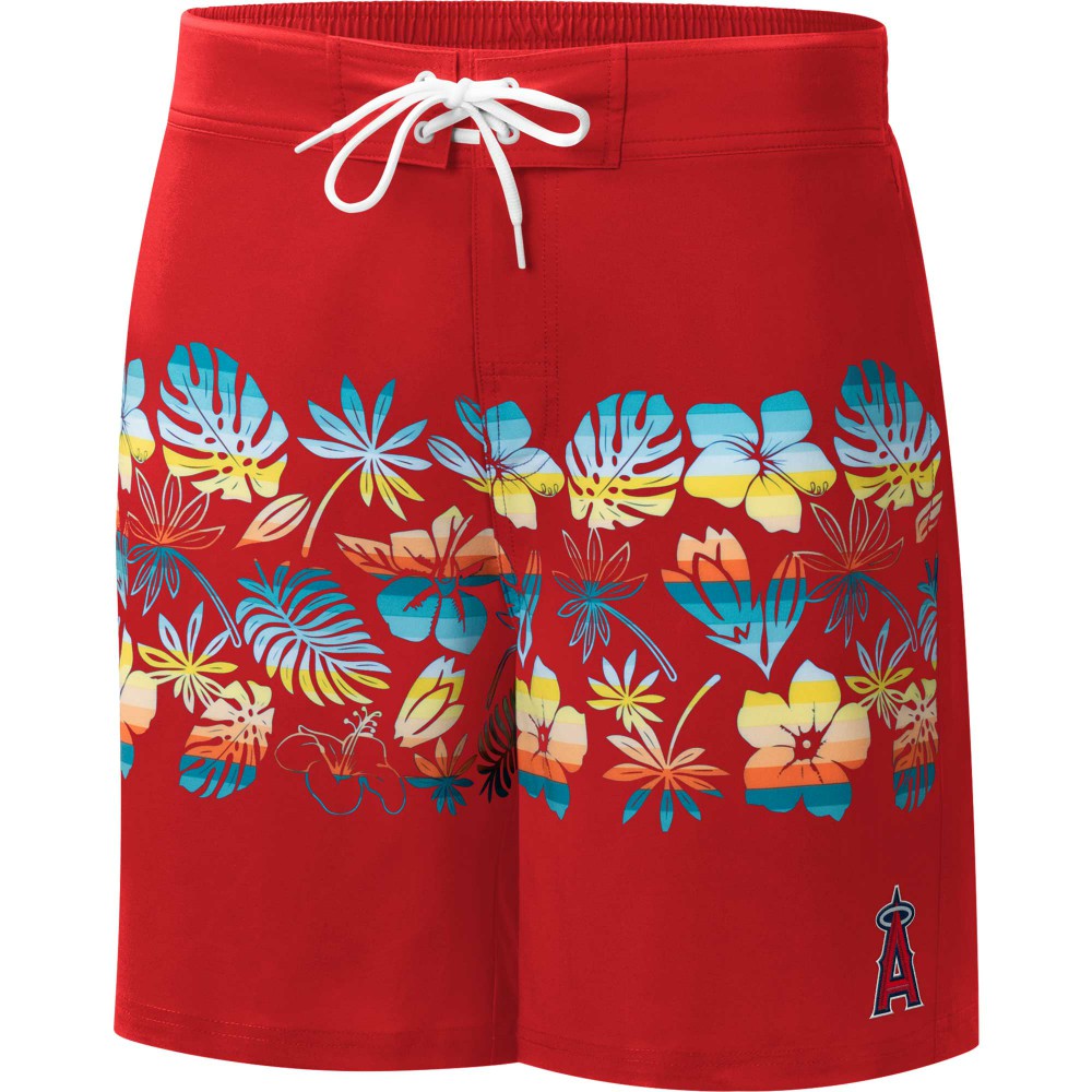 Los Angeles Angels G-III Sports by Carl Banks Breeze Volley Swim Shorts - MLB