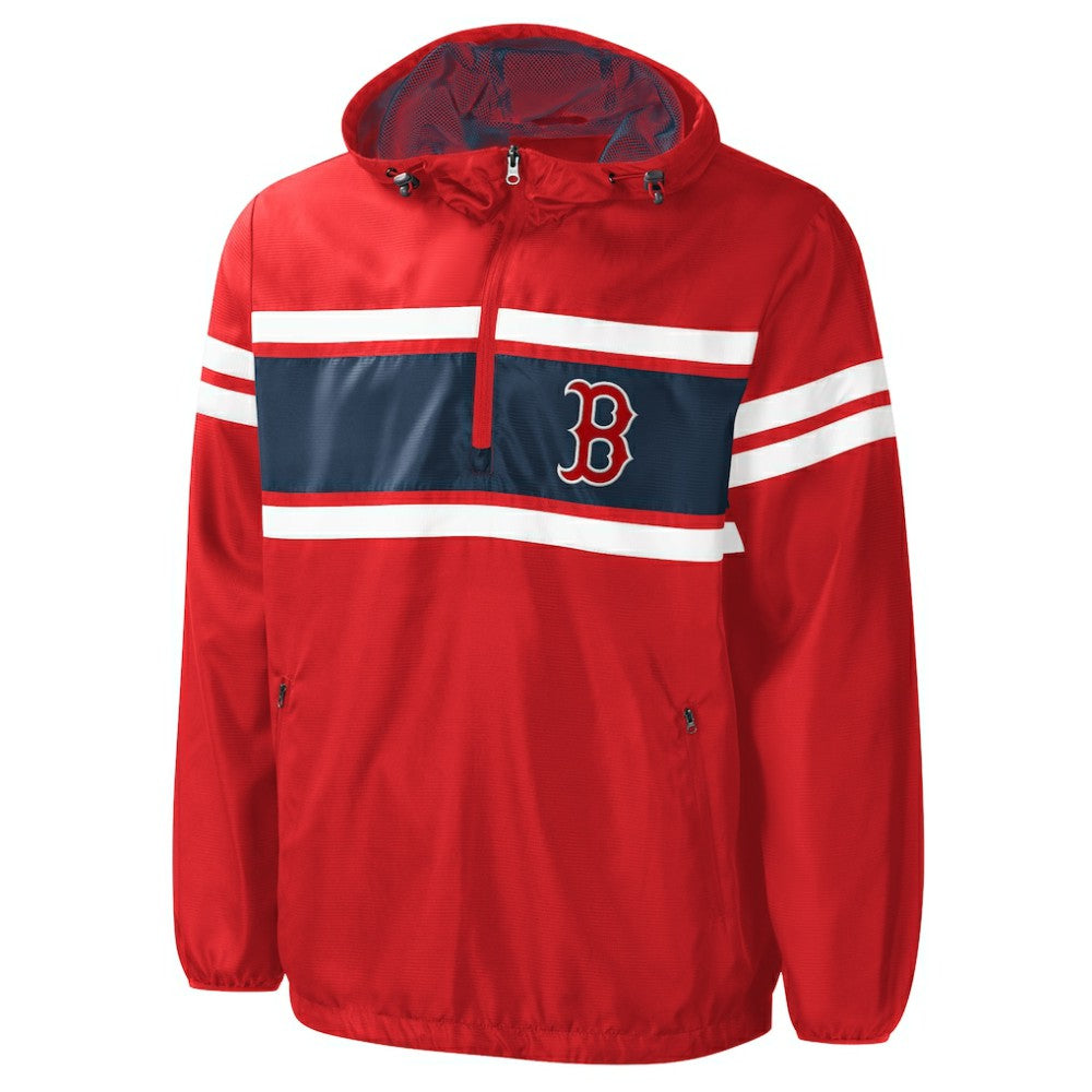 Boston Red Sox G-III Sports by Carl Banks Game Score Quarter-Zip Windbreaker - MLB
