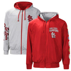 St. Louis Cardinals G-III Sports by Carl Banks Southpaw Reversible Raglan Hoodie Full-Zip Jacket - MLB