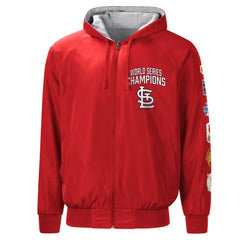 St. Louis Cardinals G-III Sports by Carl Banks Southpaw Reversible Raglan Hoodie Full-Zip Jacket - MLB