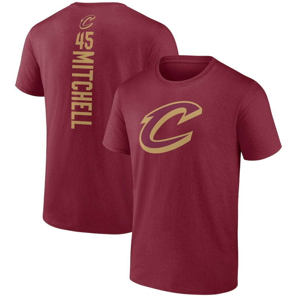 Donovan Mitchell Cleveland Cavaliers Playmaker Team Name & Number T-Shirt Wine - NBA
