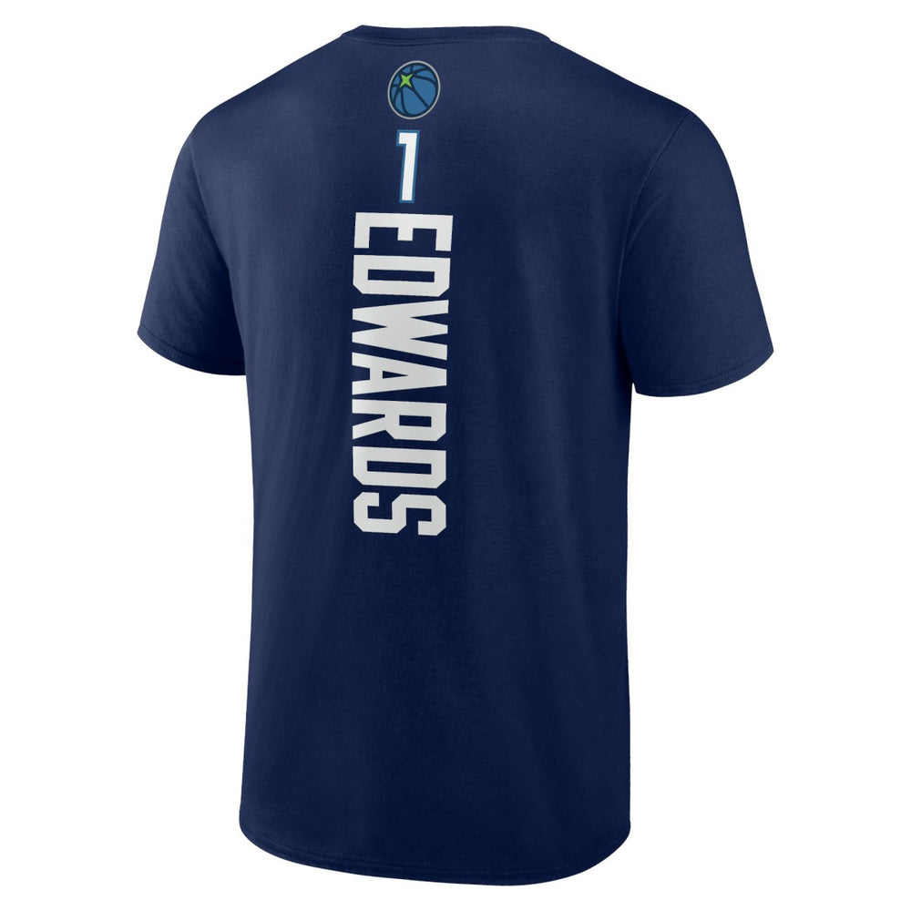 Anthony Edwards Minnesota Timberwolves Playmaker Team Name & Number T-Shirt Navy - NBA