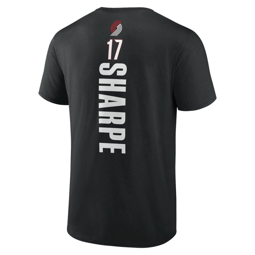 Shaedon Sharpe Portland Trail Blazers Playmaker Team Name & Number T-Shirt Black - NBA