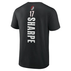 Shaedon Sharpe Portland Trail Blazers Playmaker Team Name & Number T-Shirt Black - NBA