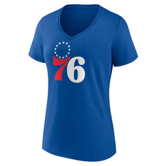 Tyrese Maxey Philadelphia 76ers Women's Playmaker Team Name & Number V-Neck T-Shirt Royal - NBA