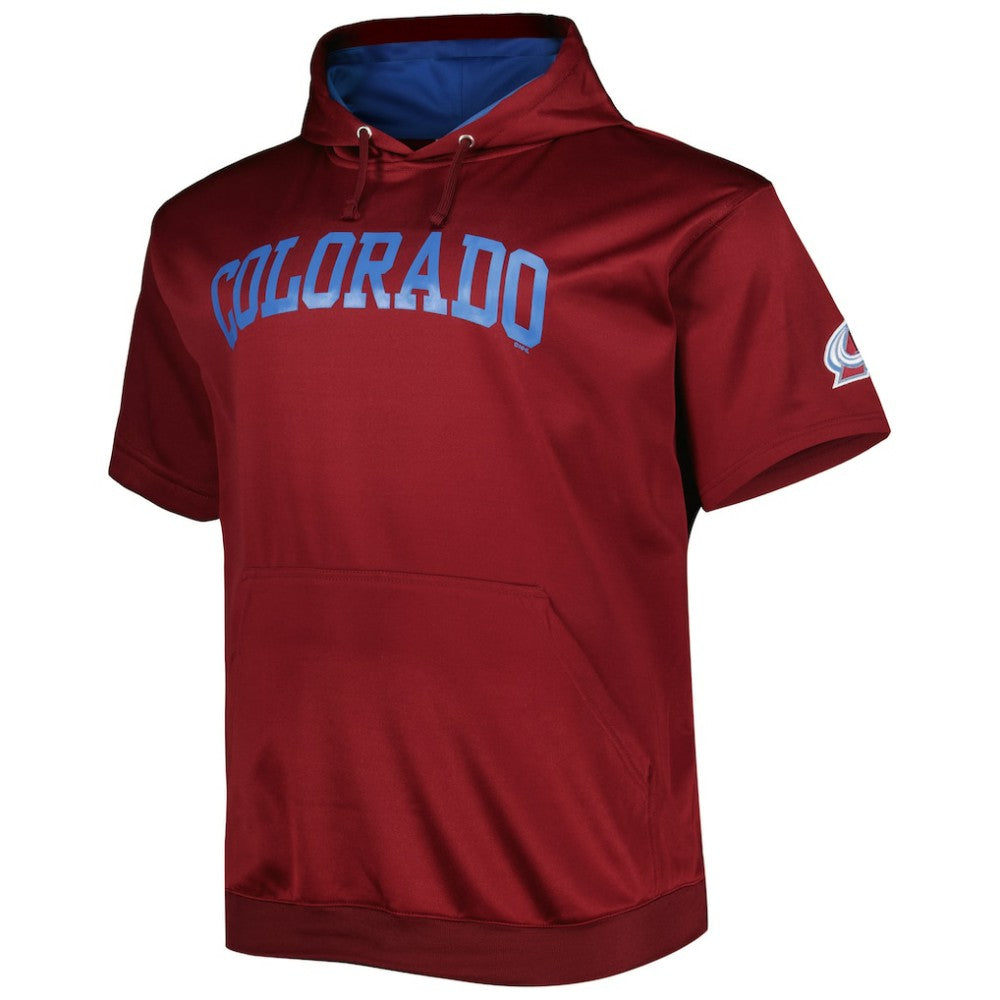 Nathan MacKinnon Colorado Avalanche Fanatics Big & Tall Name & Number Pullover Hoodie - Burgundy - NHL