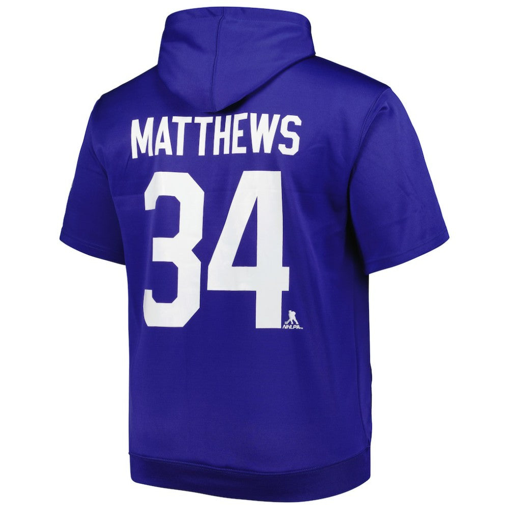 Auston Matthews Toronto Maple Leafs Fanatics Big & Tall Name & Number Pullover Hoodie - Blue - NHL