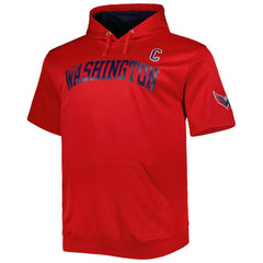 Alexander Ovechkin Washington Capitals Fanatics Big & Tall Captain Patch Name & Number Pullover Hoodie - Red - NHL
