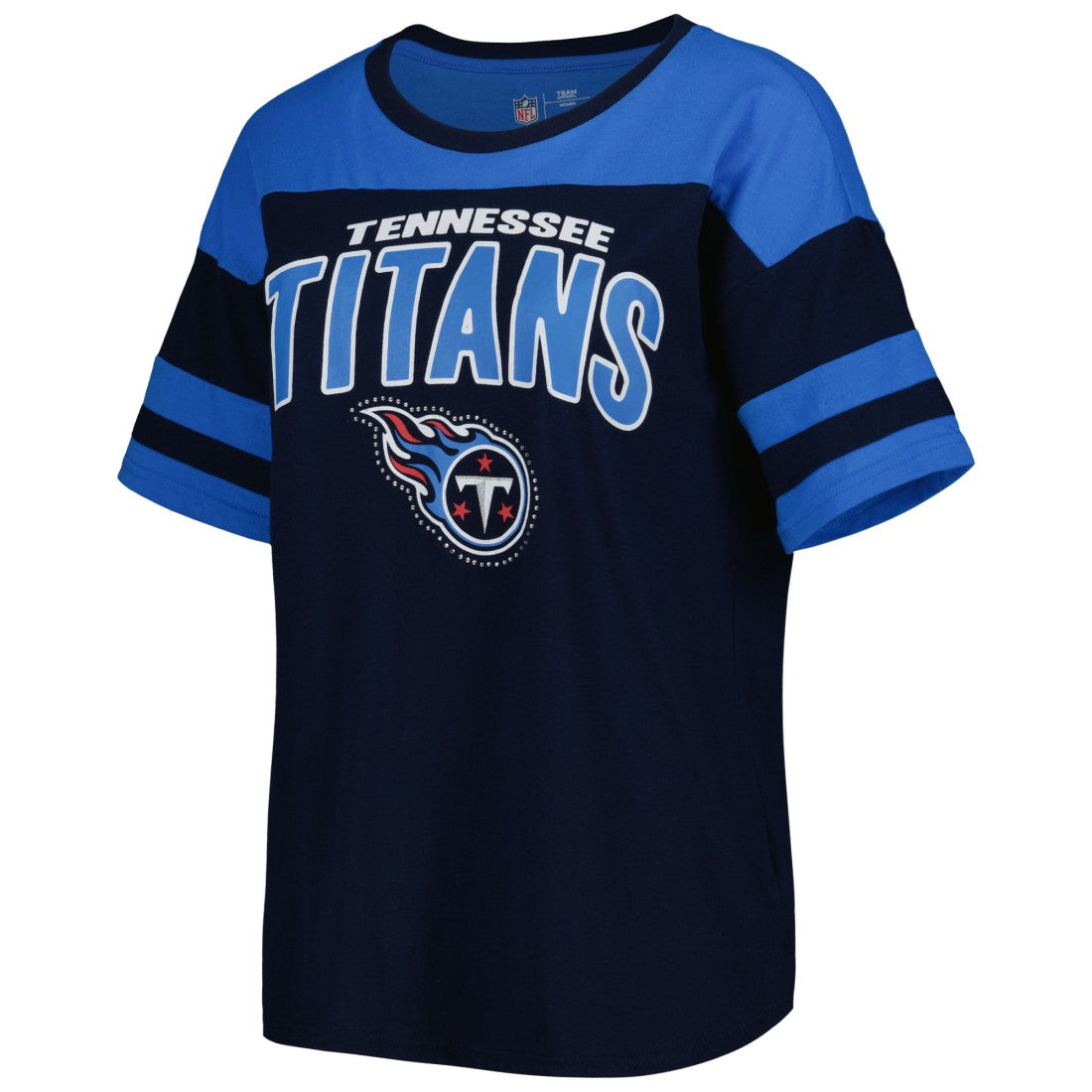 Tennessee Titans G-III 4Her by Carl Banks Women's Play the Ball T-Shirt Navy/Light Blue | NFL