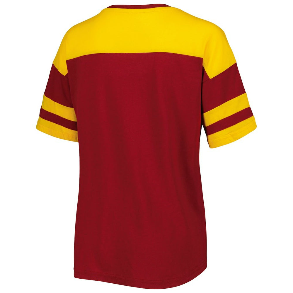 Washington Commanders G-III 4Her by Carl Banks Women's Play the Ball T-Shirt Burgundy/Gold | NFL