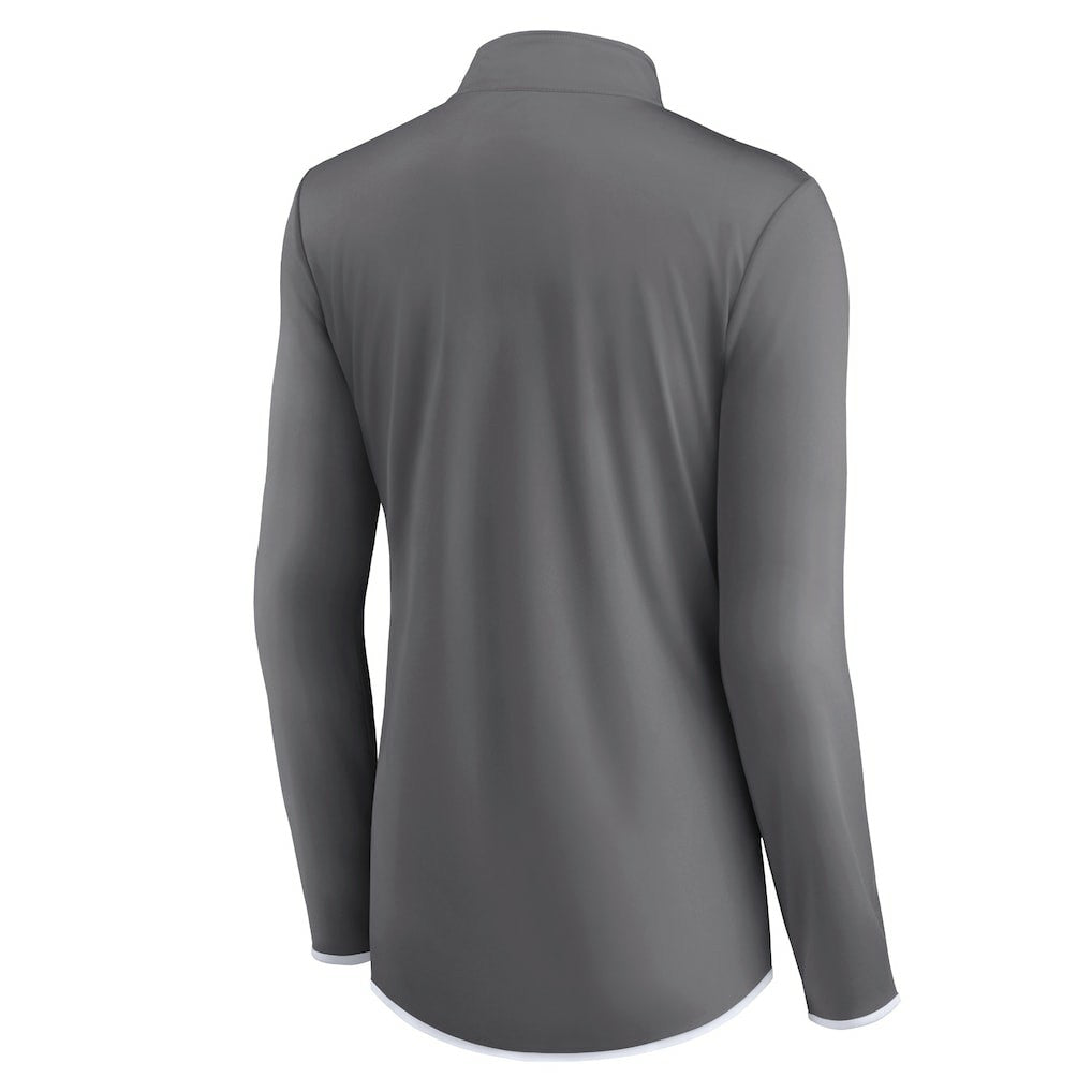 Dallas Cowboys Women's Corner Long Sleeve 1/4 Zip Top Gray | Fanatics