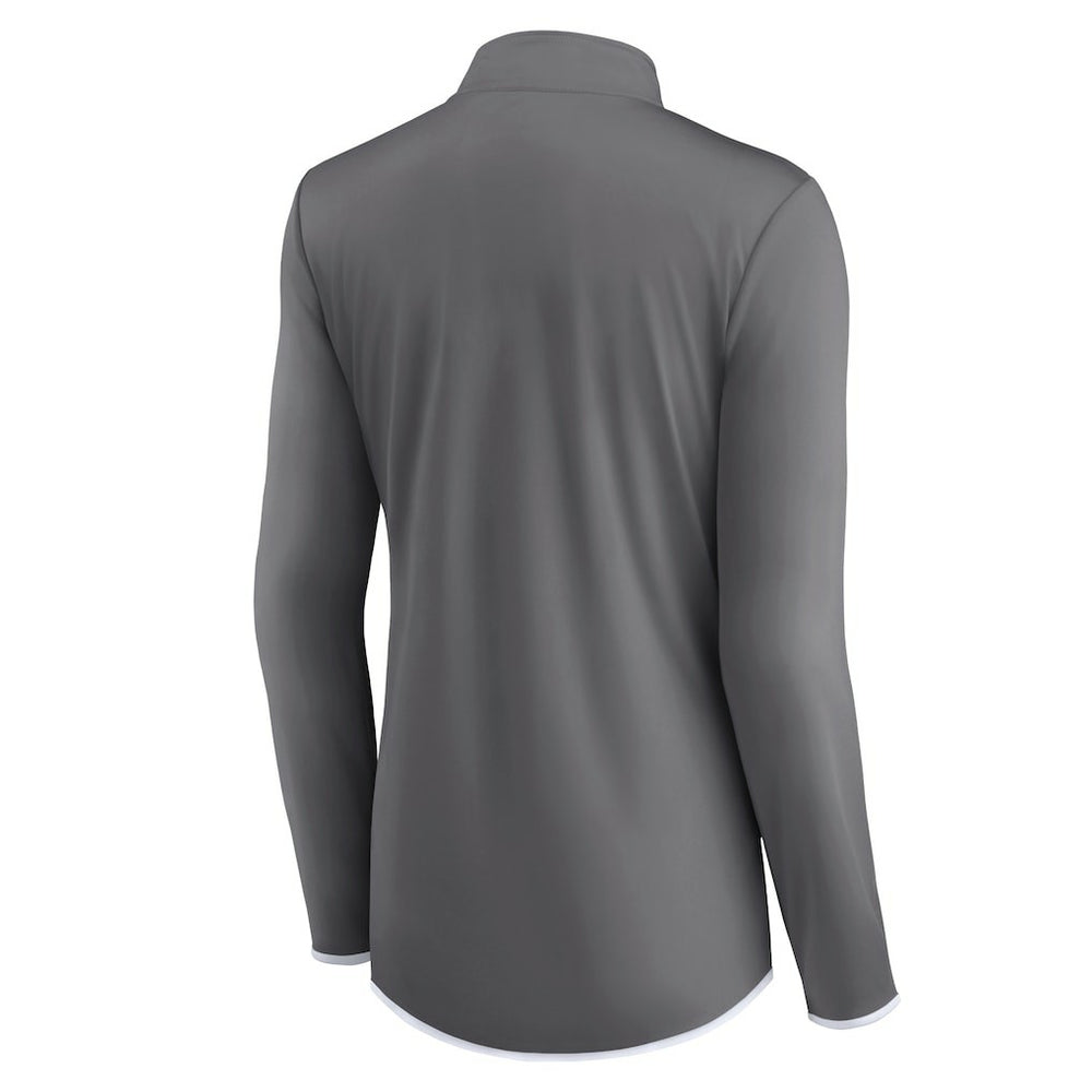 Dallas Cowboys Women's Corner Long Sleeve 1/4 Zip Top Gray | Fanatics