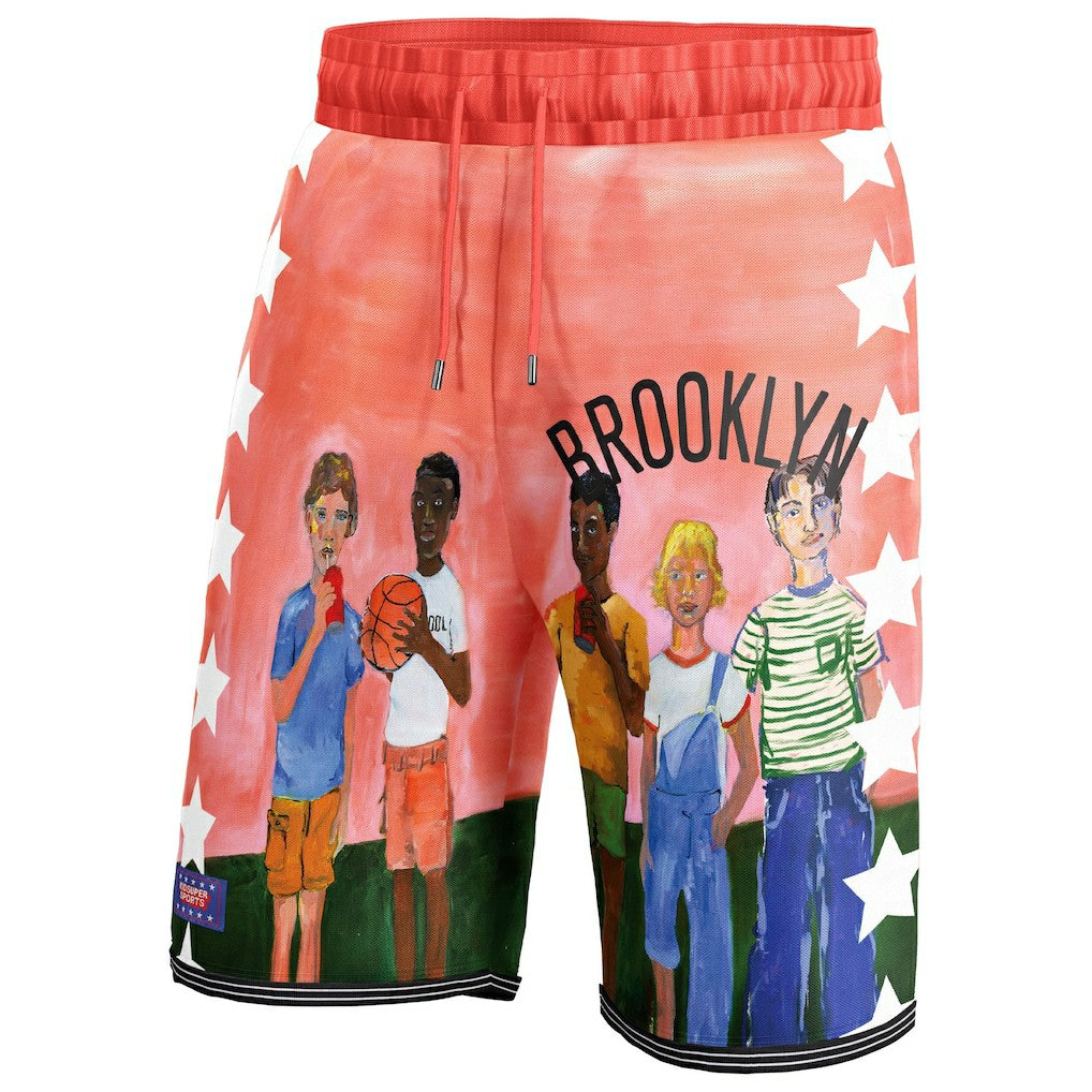 Brooklyn Nets NBA & KidSuper Studios Unisex Hometown Shorts Black - NBA