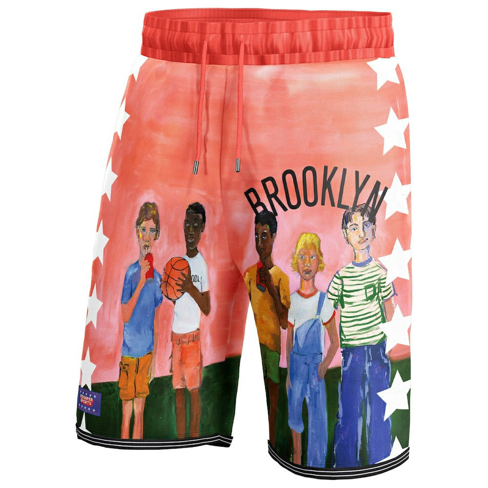 Brooklyn Nets NBA & KidSuper Studios Unisex Hometown Shorts Black - NBA