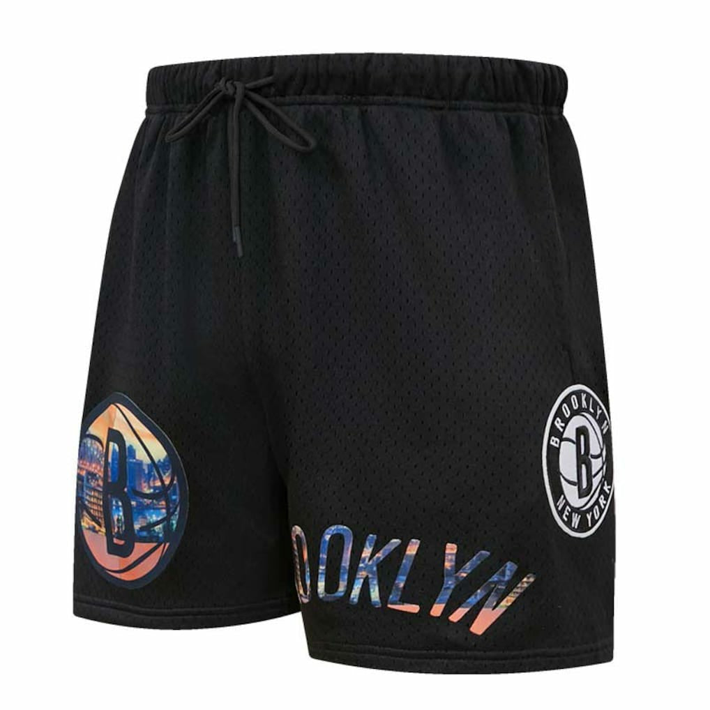 Brooklyn Nets Pro Standard City Scape Mesh Shorts Black - NBA