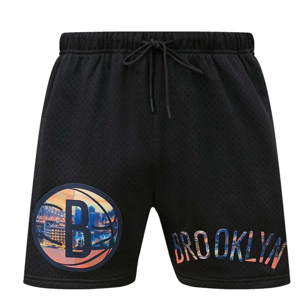 Brooklyn Nets Pro Standard City Scape Mesh Shorts Black - NBA
