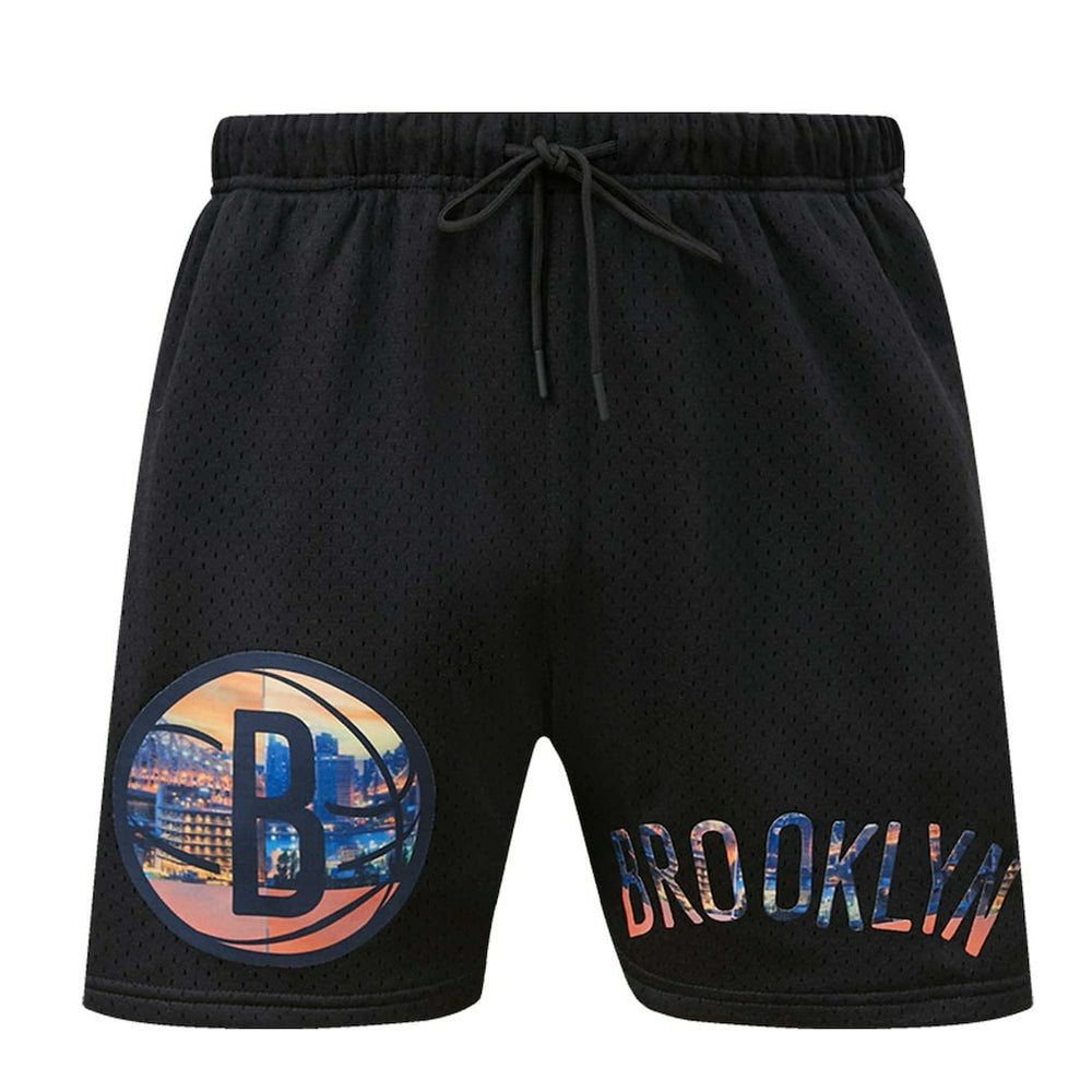 Brooklyn Nets Pro Standard City Scape Mesh Shorts Black - NBA
