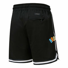 Brooklyn Nets Pro Standard Washed Neon Shorts Black - NBA